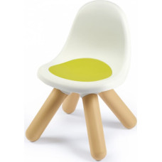 Balts-zaļš dārza krēsls ar atzveltni