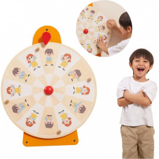 VIGA Circle Wall Board Show Montessori emocijas un sejas izteiksmes