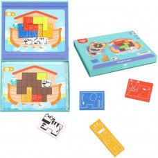 Montessori magnētiskā mīkla Puzle Tetris Noasa šķirsts 26 el.
