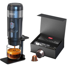 Portable 3-in-1 coffee maker with 15 bar pressure with adapter and case 80W HiBREW H4-premium NEW