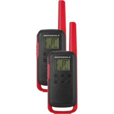 Motorola Talkabout T62 twin-pack + charger red