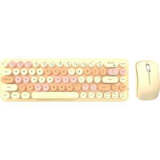 Wireless keyboard + mouse set MOFII Bean 2.4G (Milk Tea)