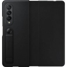 EF-FF926LBE Samsung Leather Flip Cover for Galaxy Z Fold 3 Black