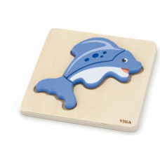 VIGA Baby pirmā koka delfīnu puzle