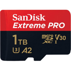 SANDISK EXTREME PRO microSDXC 1TB 200|140 MB|s UHS-I U3 memory card (SDSQXCD-1T00-GN6MA)