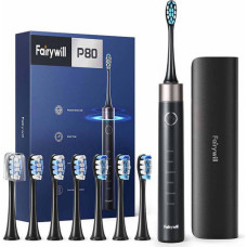 FairyWill Sonic toothbrush with head set and case FW-P80 (Black)