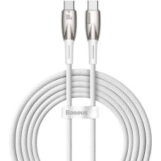 USB-C cable for USB-C Baseus Glimmer Series, 100W, 2m (White)