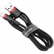 Baseus Lightning USB Cable Baseus Cafule 1.5A 2m (black & red)