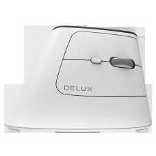 Wireless Ergonomic Mouse Delux MV6 DB BT+2.4G (white)