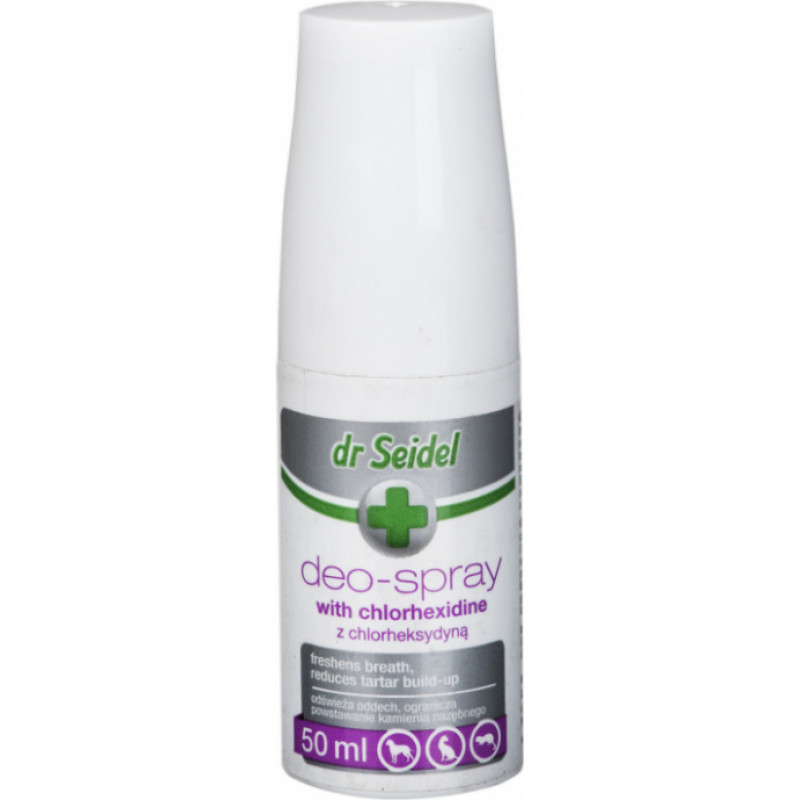 Dr.seidel (Pl) Dr.Seidel Deo-Spray with Chlorhexidine, 50ml - līdzeklis ar hlorheksidīnu zobiem un smaganām