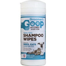 Groomer`s Goop (Usa) Groomer's Goop Shampoo Wipes 40gb  - mazgājošas salvetes