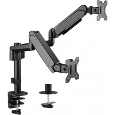 Monitora stiprinājums Gembird Adjustable Desk 2-display Mounting Arm 17”-32”