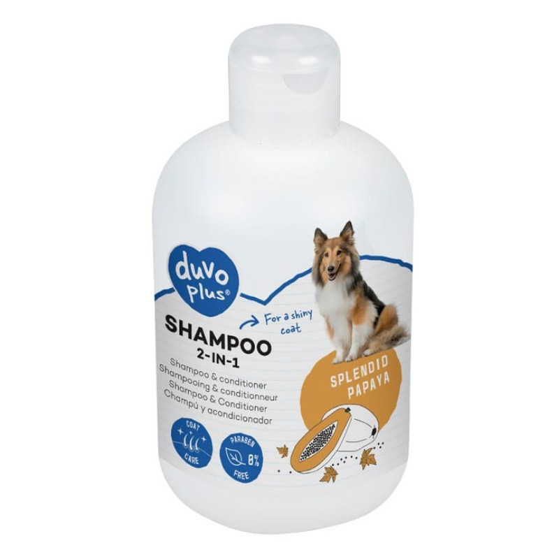 Duvo Plus (Be) Duvo Plus Shampoo Dog 2-in-1, 250ml - šampūns-kondicionieris ar papaju suņiem