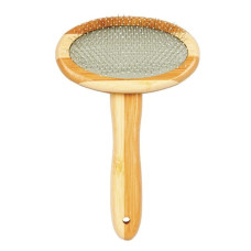 Duvo Plus (Be) Duvo Plus Bamboo Slicker Brush L, 19,5cm - bambusa pūku ķemme