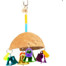 Duvo Plus (Be) Duvo Plus Coco Umbrella with Bells, 13*19сm - kokosrieksta čaula ar zvaniņiem