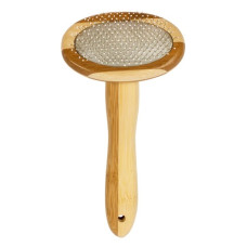 Duvo Plus (Be) Duvo Plus Bamboo Slicker Brush M, 18cm - bambusa pūku ķemme