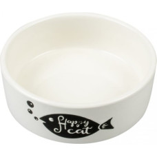 Duvo Plus (Be) Duvo Plus Feeding Bowl Happy Cat, 300ml