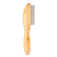 Duvo Plus (Be) Duvo Plus Bamboo Flea Comb - smalkā bambusa ķemme ar rotējošiem zobiem