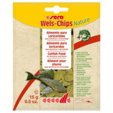 Sera (De) SERA Wels-Chips Nature, 15g - barība samiem – čipši