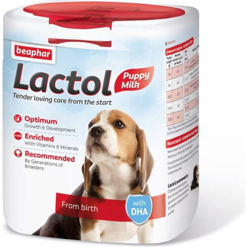 Beaphar (Nl) Beaphar Lactol Puppy Milk, 500g - piena aizvietotājs kucēniem