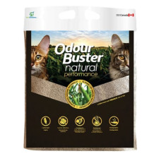 Odour Buster (Ca) Odour Buster Natural, 12kg - cementējošās kukurūzas smiltis ar urīna fermentus bloķējošo piedevu