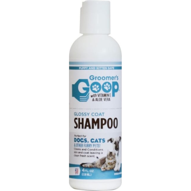 Groomer`s Goop (Usa) Groomer`s Goop Glossy Coat Shampoo, 118ml - šampūns kažoka spīdumam un mirdzumam