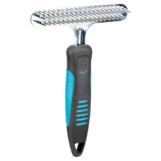 Trixie (De) Trixie Metal Groomer Fine, 15cm - grābeklis ar dažāda garuma bieziem zobiem