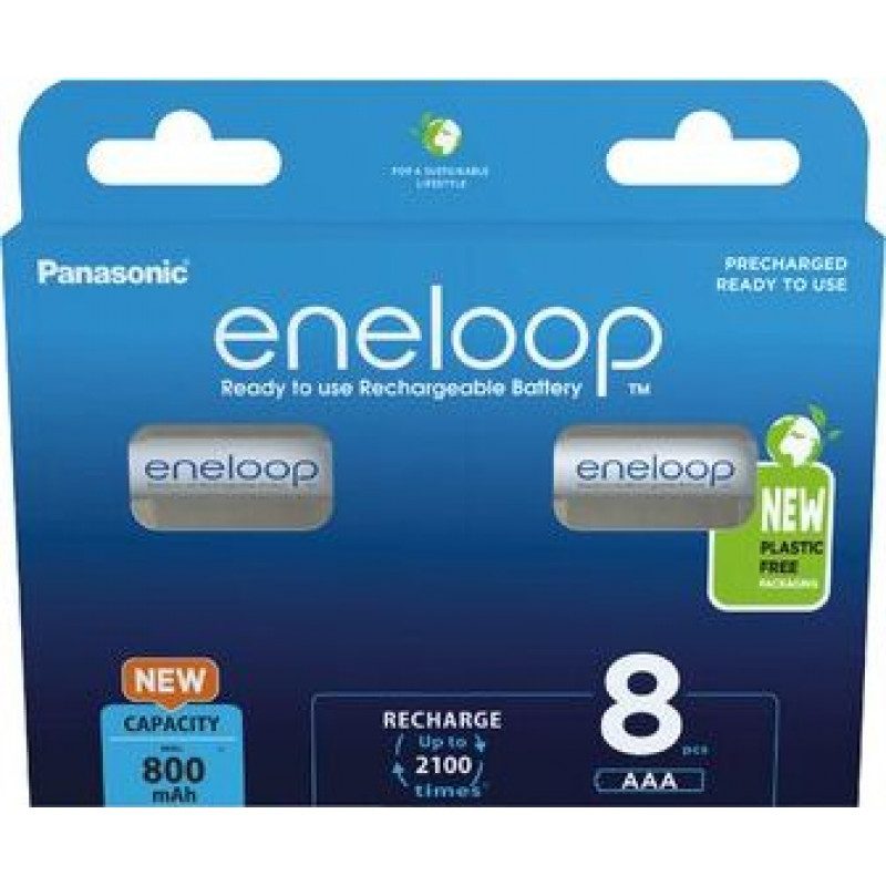 Panasonic Eneloop AAA 800 mAh rechargeable - 8 pcs