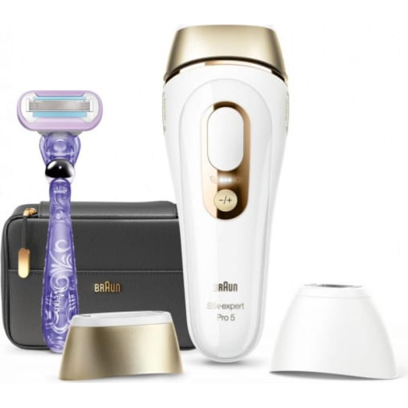 Braun Epilator PL5147 Silk-expert Pro 5 IPL Number of power levels 10  White|Gold  Corded