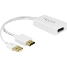Adapter HDMI(M)->Displayport(F)+USB(M) 24cm