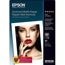 EPSON  
         
       Archival Matte Paper - A4 - 50 Sheets A4