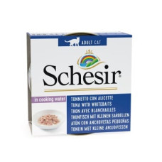 Schesir (It) SCHESIR Cat Tuna with Whitebaits, 85g - tuncis un salaka (sņitka) želejā