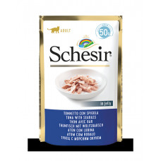 Schesir (It) Schesir Cat Tuna with Seabass Jelly, 50g - tuncis un jūras asaris želejā