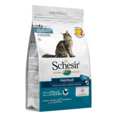 Schesir (It) Schesir Hairball, 1.5kg - sausā barība pret spalvu kamoliem kuņģī kaķiem