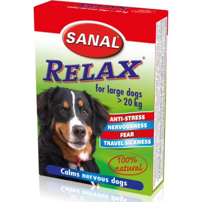 Sanal (Nl) Sanal Relax Large Dogs, 15tbl - nomierinošs līdzeklis lielo šķirņu suņiem
