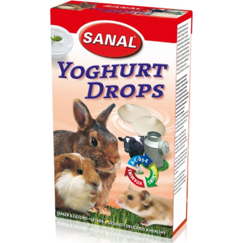 Sanal (Nl) SANAL Yoghurt Drops, 45g - multivitamīnu kārums ar jogurtu grauzējiem
