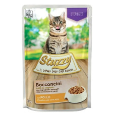 Stuzzy (It) Stuzzy Cat Bocconcini Sterilized Chicken, 85g - gaļas gabaliņi mērcē ar vistu sterilizētiem kaķiem