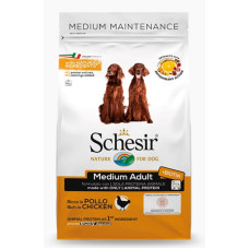 Schesir (It) SCHESIR Medium Adult Chicken, 3kg - sausā barība ar vistu vidējo šķirņu pieaugušiem suņiem