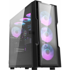 Darkflash DK431 Glass Computer Case + 4 fans (black)