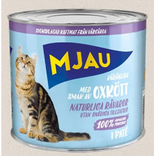 Mjau (Se) Mjau Oxkott Pate, 635g - bezgraudu pastēte ar liellopu