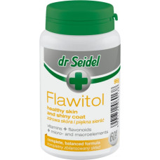 Dr.seidel (Pl) Dr.Seidel Flawitol Healthy Skin and Shiny Coat, 60tbl/96g - suņiem ādai un spalvai