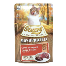 Stuzzy (It) Stuzzy Monoprotein Grainfree Fresh Beef, 85g - bezgraudu sautēta svaiga liellopa gaļa kaķiem