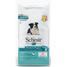 Schesir (It) SCHESIR Medium Puppy, 12kg - sausā barība ar vistu vidējo šķirņu kucēniem, grūsnām un laktējošām kucēm