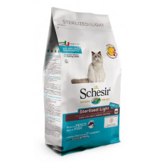 Schesir (It) Schesir Sterilized & Light Fish, 1.5kg - sausā barība ar zivīm sterilizētiem kaķiem un kaķiem ar lieko svaru