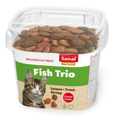 Sanal (Nl) Sanal Fish Trio, 75g - kraukšķi ar lasi, foreli un garnelēm