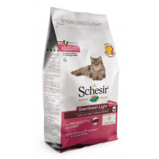 Schesir (It) Schesir Sterilized & Light Ham, 10kg - sausā barība ar šķiņķi sterilizētiem kaķiem un kaķiem ar lieko svaru