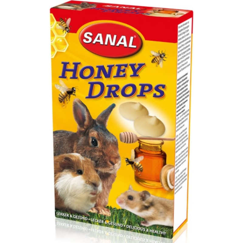 Sanal (Nl) Sanal Honey Drops, 45g - medus gardumi