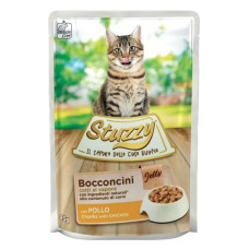 Stuzzy (It) Stuzzy Cat Bocconcini Jelly Chicken, 85g - gaļas gabaliņi želejā ar vistu