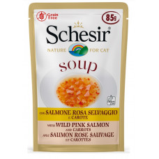 Schesir (It) Schesir Wild Pink Salmon and Carrots Soup, 85g - savvaļas rozā laša un burkānu zupa
