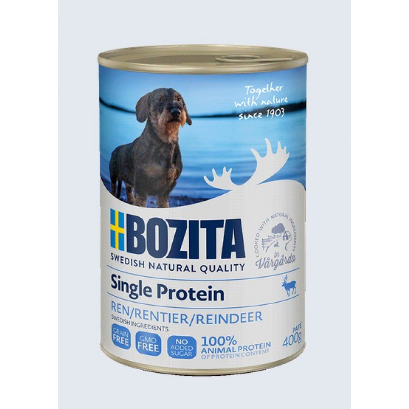 Bozita (Se) Bozita Single Protein Reindeer, 400g - bezgraudu ziemeļbrieža pastēte